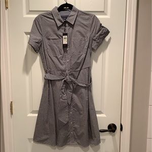 Tommy Hilfiger black and white checked dress. New with tags.